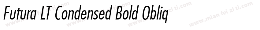 Futura LT Condensed Bold Oblique字体转换